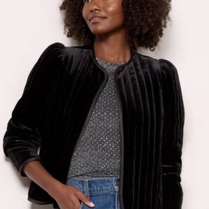 Sanctuary quilted velvet jacket